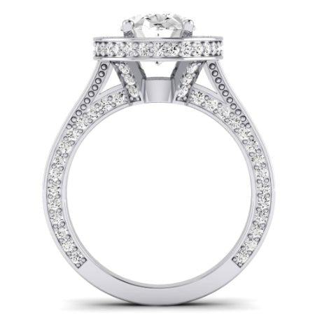 Buttercup - GIA Natural Oval Diamond Bridal Set - BeverlyDiamonds