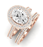 Buttercup - GIA Natural Oval Diamond Bridal Set - BeverlyDiamonds