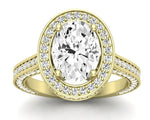 Buttercup - GIA Natural Oval Diamond Engagement Ring - BeverlyDiamonds