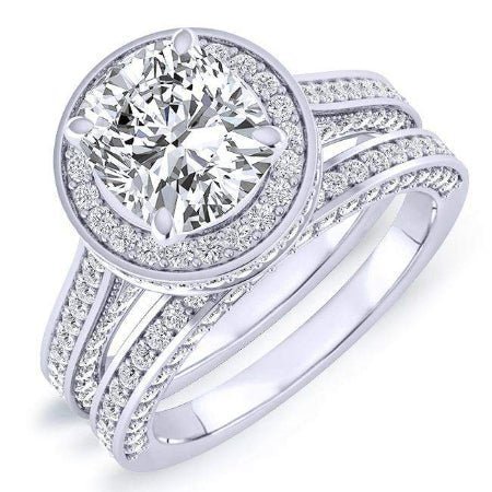 1.00 ct - Buttercup - GIA Natural Round Diamond Bridal Set