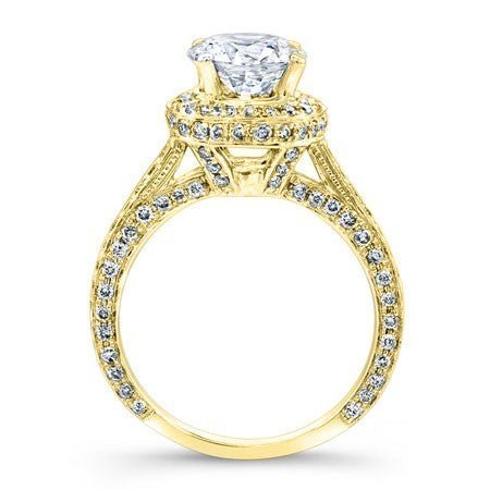 Buttercup - GIA Natural Round Diamond Engagement Ring - BeverlyDiamonds
