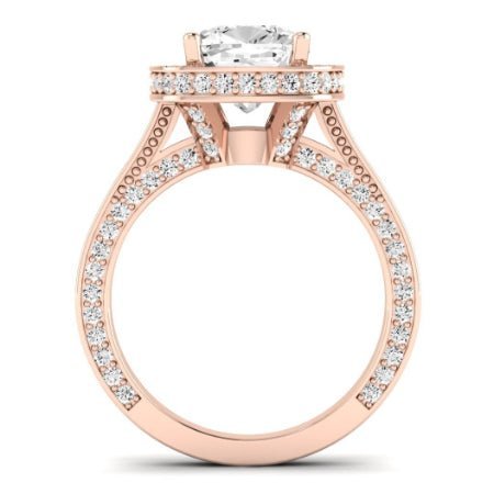 Buttercup Lab Diamond Matching Band For Cushion Center(Band Only. Engagement Ring Not Included) - BeverlyDiamonds