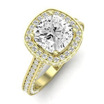 Buttercup Lab Diamond Matching Band For Cushion Center(Band Only. Engagement Ring Not Included) - BeverlyDiamonds