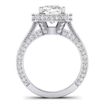 Buttercup Lab Diamond Matching Band For Cushion Center(Band Only. Engagement Ring Not Included) - BeverlyDiamonds