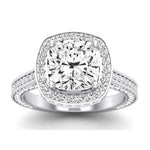 Buttercup Lab Diamond Matching Band For Cushion Center(Band Only. Engagement Ring Not Included) - BeverlyDiamonds