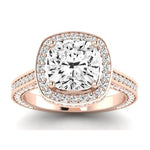 Buttercup Lab Diamond Matching Band For Cushion Center(Band Only. Engagement Ring Not Included) - BeverlyDiamonds