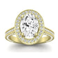 Buttercup Lab Diamond Matching Band For Oval Center(Band Only. Engagement Ring Not Included) - BeverlyDiamonds