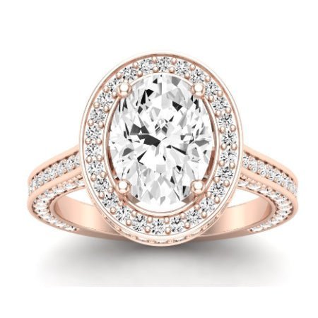 Buttercup Lab Diamond Matching Band For Oval Center(Band Only. Engagement Ring Not Included) - BeverlyDiamonds