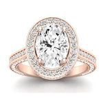 Buttercup Lab Diamond Matching Band For Oval Center(Band Only. Engagement Ring Not Included) - BeverlyDiamonds