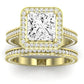 Buttercup Lab Diamond Matching Band For Princess Center(Band Only. Engagement Ring Not Included) - BeverlyDiamonds