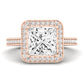 Buttercup Lab Diamond Matching Band For Princess Center(Band Only. Engagement Ring Not Included) - BeverlyDiamonds