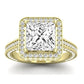 Buttercup Lab Diamond Matching Band For Princess Center(Band Only. Engagement Ring Not Included) - BeverlyDiamonds