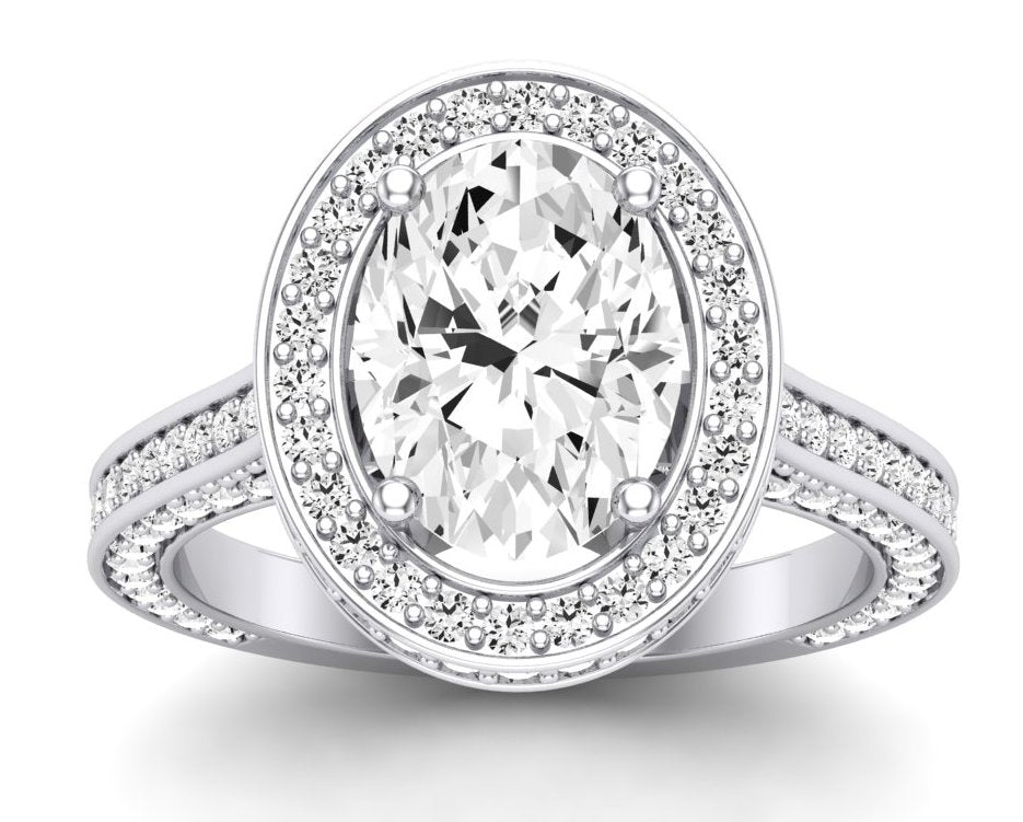 Buttercup - Oval Lab Diamond Engagement Ring (IGI Certified) - BeverlyDiamonds