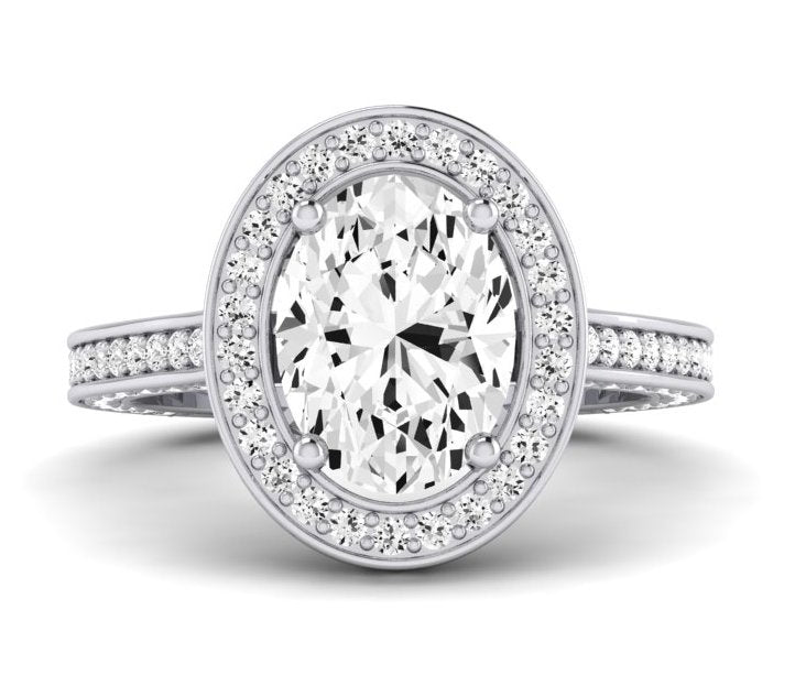 Buttercup - Oval Moissanite Engagement Ring - BeverlyDiamonds