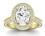 Buttercup - Oval Moissanite Engagement Ring - BeverlyDiamonds