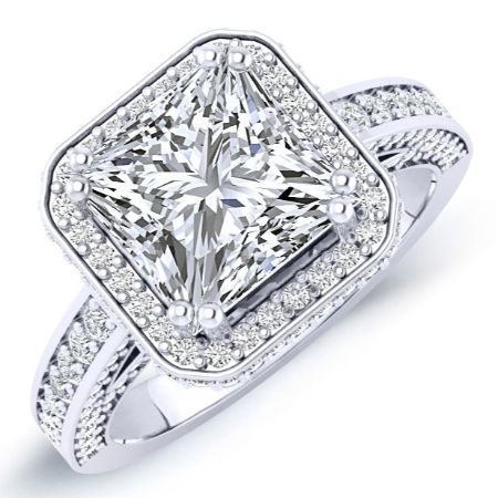 4.00 ct - Buttercup - Princess Lab Diamond Engagement Ring (IGI Certified)