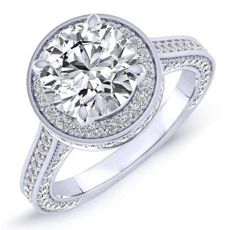 5.00 ct - Buttercup - Round Lab Diamond Engagement Ring (IGI Certified)