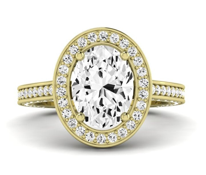 Buttercup Oval Diamond Engagement Ring (Lab Grown Igi Cert) yellowgold