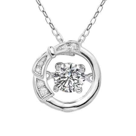 Caira Moissanite Necklace whitegold