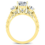 Calix Cushion Diamond Bridal Set (Lab Grown Igi Cert) yellowgold