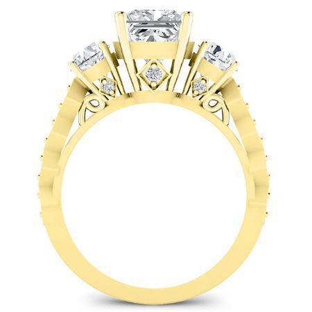 Calix Princess Diamond Engagement Ring (Lab Grown Igi Cert) yellowgold