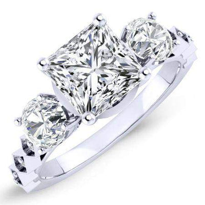 Calix Princess Diamond Engagement Ring (Lab Grown Igi Cert) whitegold