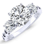 Calix Diamond Matching Band Only (engagement Ring Not Included) For Ring With Round Center whitegold