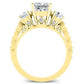 Calix Princess Moissanite Bridal Set yellowgold