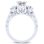 Calix Princess Moissanite Bridal Set whitegold