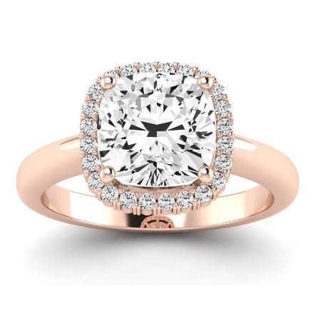 Calla Lily Diamond Matching Band Only (does Not Include Engagement Ring) For Ring With Cushion Center rosegold