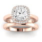 Calla Lily Diamond Matching Band Only (does Not Include Engagement Ring) For Ring With Cushion Center rosegold