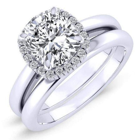 1.00 ct - Callalily - Cushion Lab Diamond Bridal Set (IGI Certified)