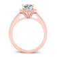 Callalily Cushion Diamond Bridal Set (Lab Grown Igi Cert) rosegold