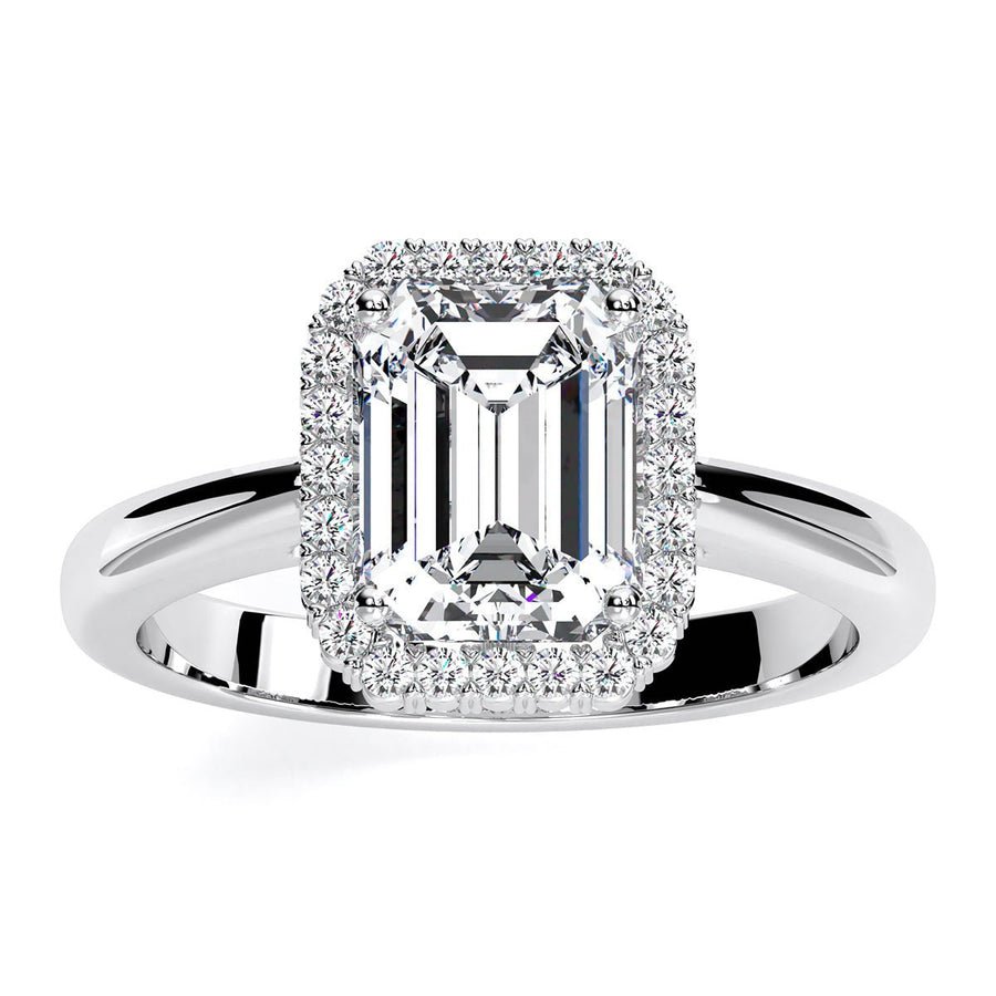 2.00 ct - Callalily - GIA Natural Emerald Diamond Engagement Ring