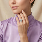Callalily - GIA Natural Emerald Diamond Engagement Ring