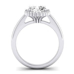 Callalily Oval Diamond Bridal Set (Lab Grown Igi Cert) whitegold