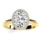 Callalily Oval Diamond Engagement Ring (Lab Grown Igi Cert) yellowgold