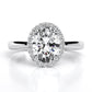 Callalily Oval Diamond Engagement Ring (Lab Grown Igi Cert) whitegold