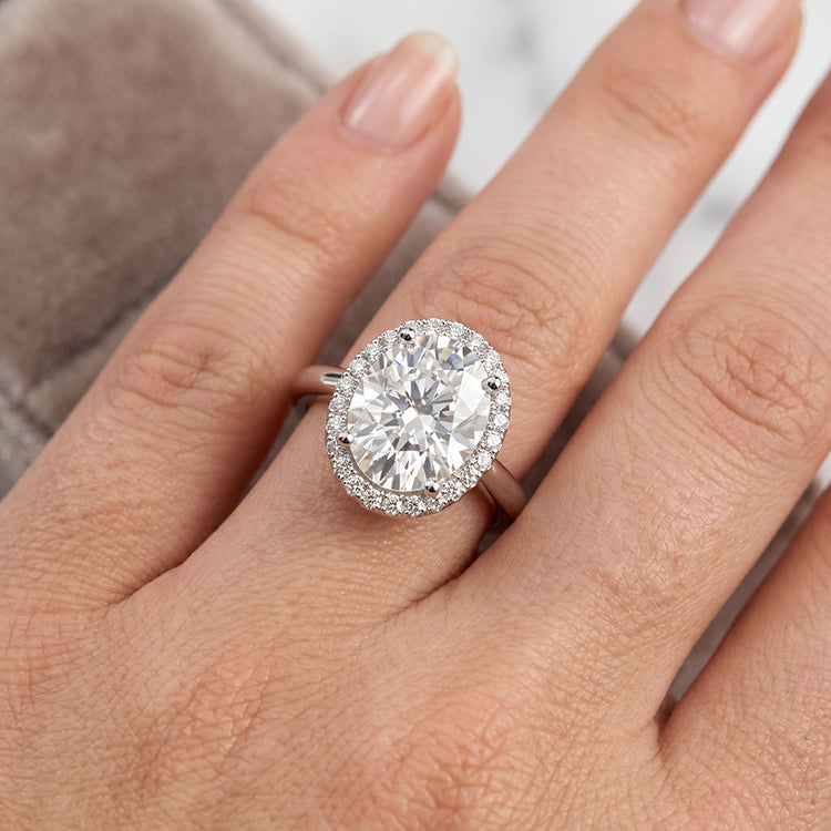 Callalily - GIA Natural Oval Diamond Engagement Ring