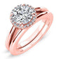 Callalily Round Diamond Bridal Set (Lab Grown Igi Cert) rosegold