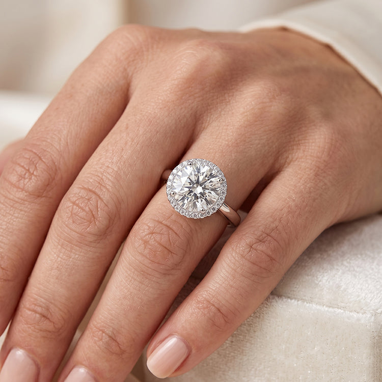 Callalily - GIA Natural Round Diamond Engagement Ring