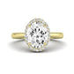 Callalily Oval Diamond Bridal Set (Lab Grown Igi Cert) yellowgold