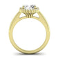 Callalily Oval Diamond Bridal Set (Lab Grown Igi Cert) yellowgold