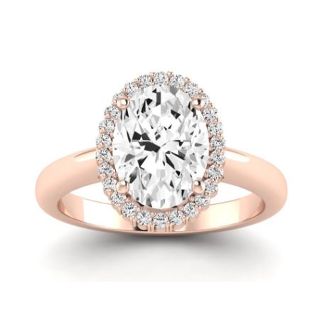 Callalily Oval Diamond Bridal Set (Lab Grown Igi Cert) rosegold