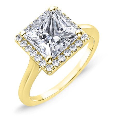 Callalily Princess Moissanite Bridal Set yellowgold