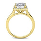 Callalily Princess Moissanite Bridal Set yellowgold