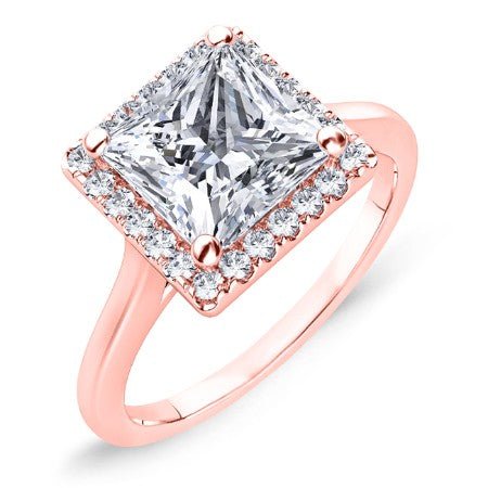 Callalily Princess Moissanite Bridal Set rosegold