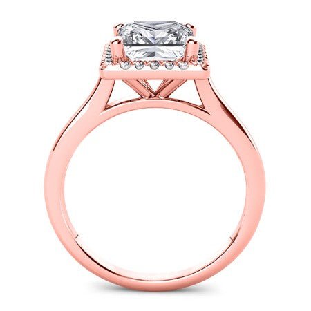 Callalily Princess Moissanite Bridal Set rosegold