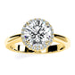 Callalily Round Diamond Engagement Ring (Lab Grown Igi Cert) yellowgold