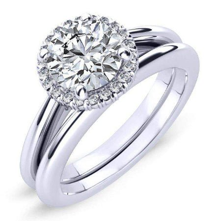 2.00 ct - Callalily - Round Moissanite Bridal Set